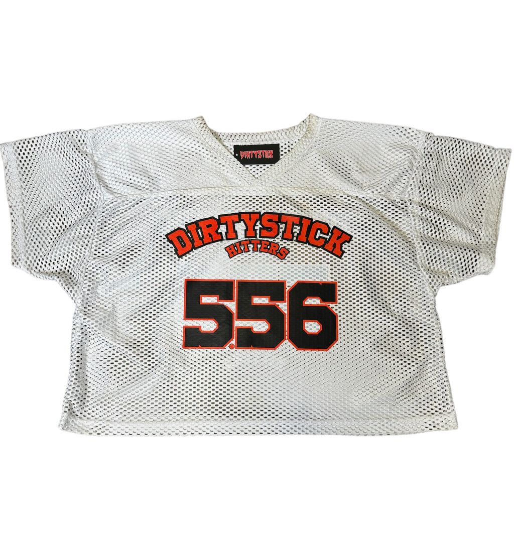 White 5.56 DirtyStick Practice Jersey