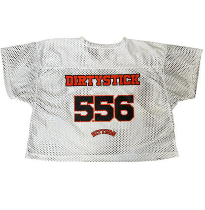 White 5.56 DirtyStick Practice Jersey