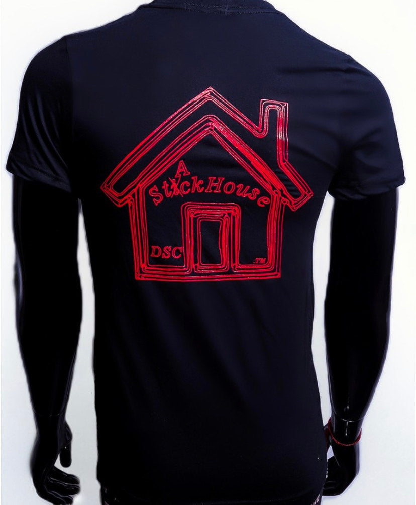 T-Shirt/StickHouse/Blk/Red