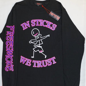 LONGSLEEVE/IN STICKS WE TRUST/PUR/PNK