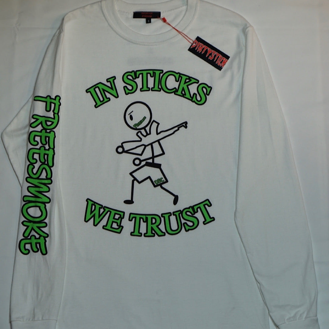 LONGSLEEVE/IN STICKS WE TRUST/PUR/PNK