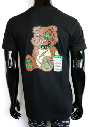 T-SHIRT/STICKYBEAR/BLACK/GREEN