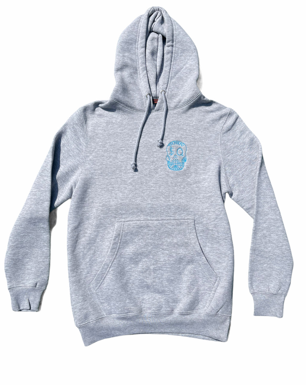 Hoodie/Grey/Ice Blue Logo