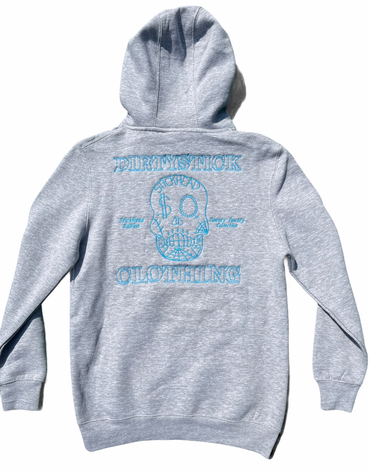 Hoodie/Grey/Ice Blue Logo