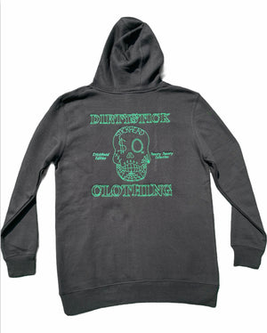 Hoodie/StickHead/ Black/Green Logo