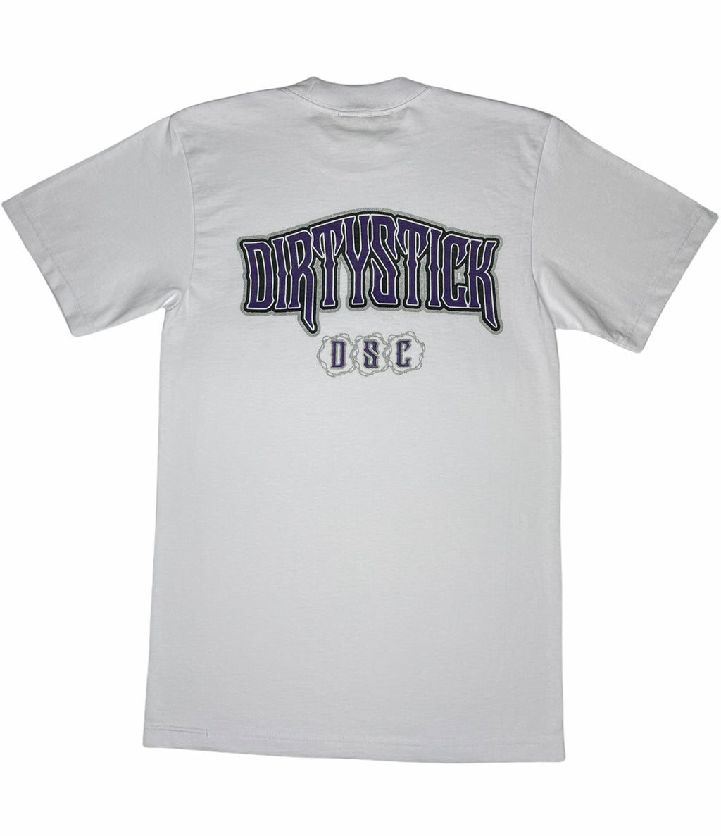 T-Shirt/BarbStick/Wht/Pur/Gry